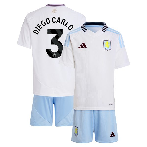 aston villa adidas away mini kit 2024-25 with diego carlos 3 printing Collection | Aston Villa Jerseys for True Fans