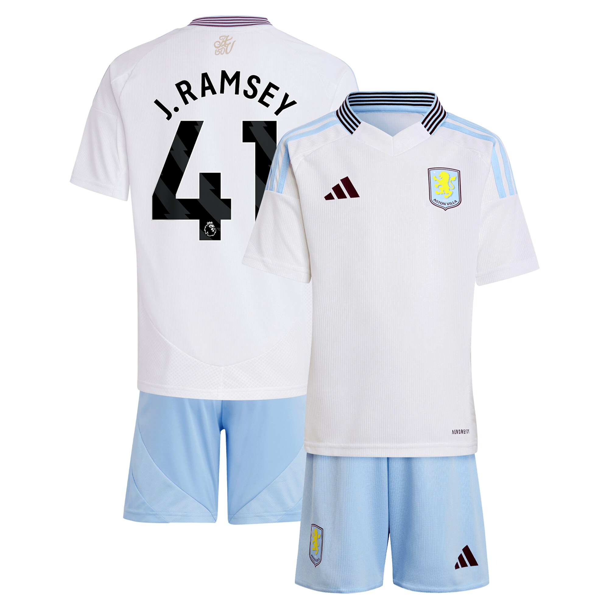 aston villa adidas away mini kit 2024-25 with j. ramsey 41 printing Collection | Aston Villa Jerseys for True Fans