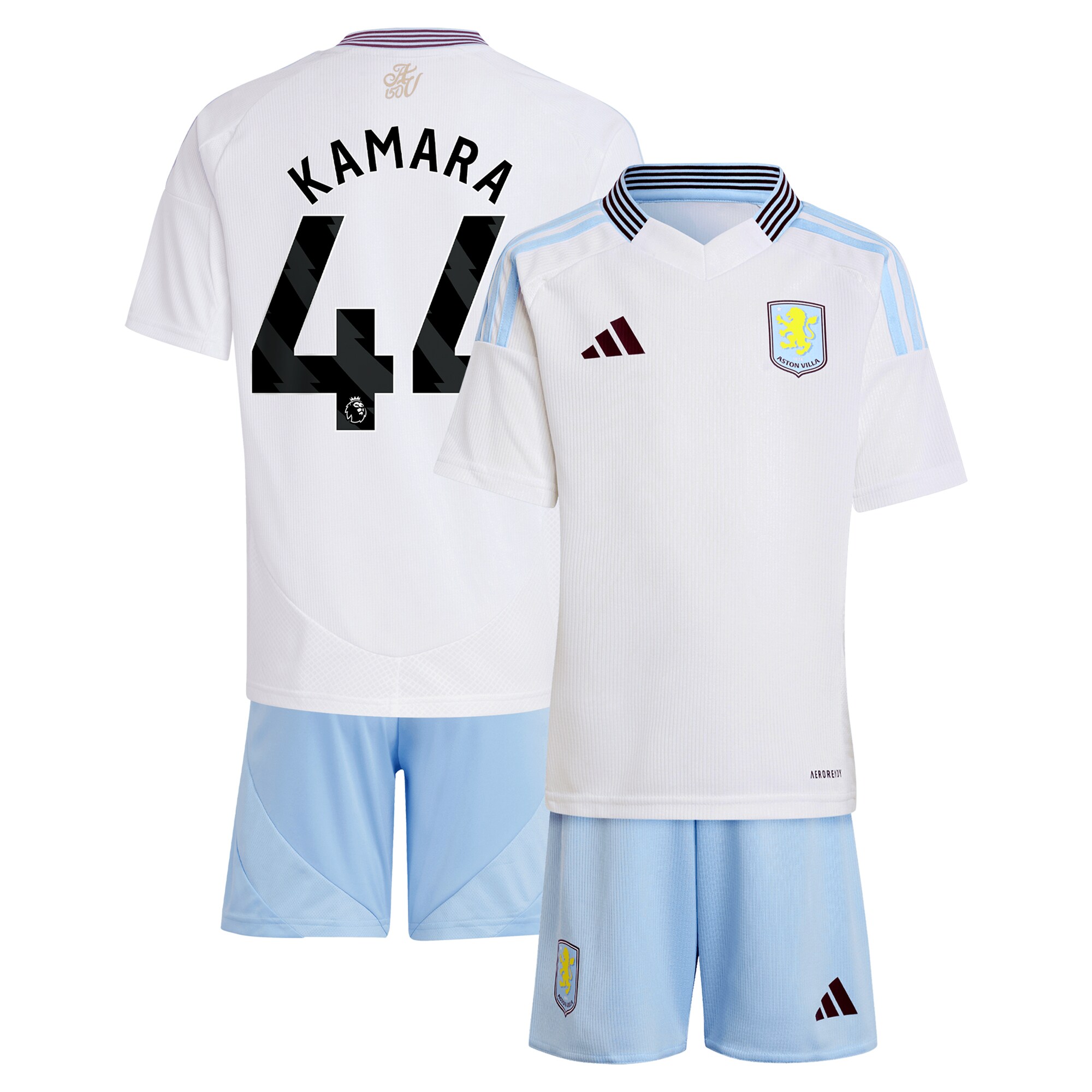 aston villa adidas away mini kit 2024-25 with kamara 44 printing Collection | Aston Villa Jerseys for True Fans