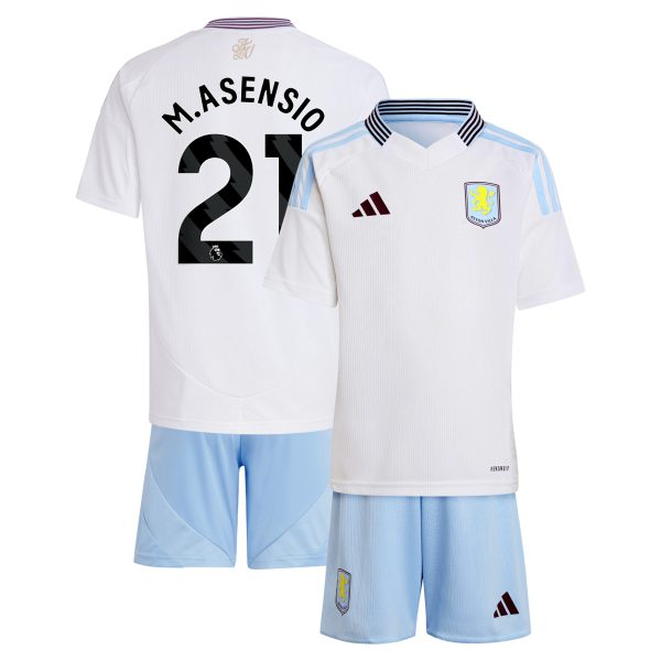 aston villa adidas away mini kit 2024-25 with m.asensio 21 printing Collection | Aston Villa Jerseys for True Fans