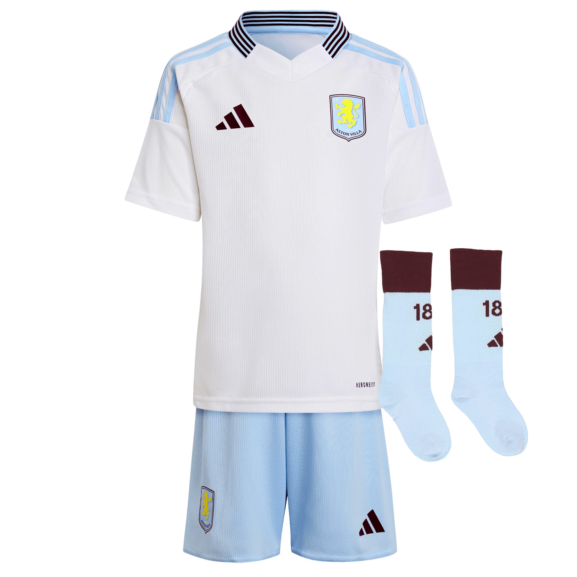 aston villa adidas away mini kit 2024-25 with malen 17 printing Collection | Aston Villa Jerseys for True Fans