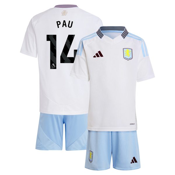 aston villa adidas away mini kit 2024-25 with pau 14 printing Collection | Aston Villa Jerseys for True Fans