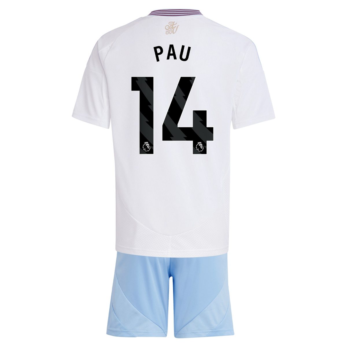 aston villa adidas away mini kit 2024-25 with pau 14 printing Collection | Aston Villa Jerseys for True Fans