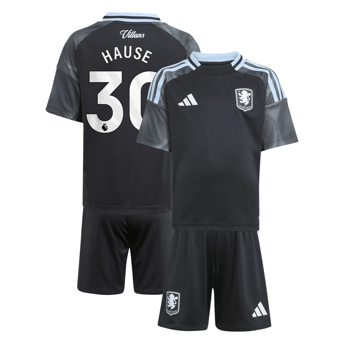 aston villa adidas away mini kit 2025-26 with hause 30 printing Collection | Aston Villa Jerseys for True Fans