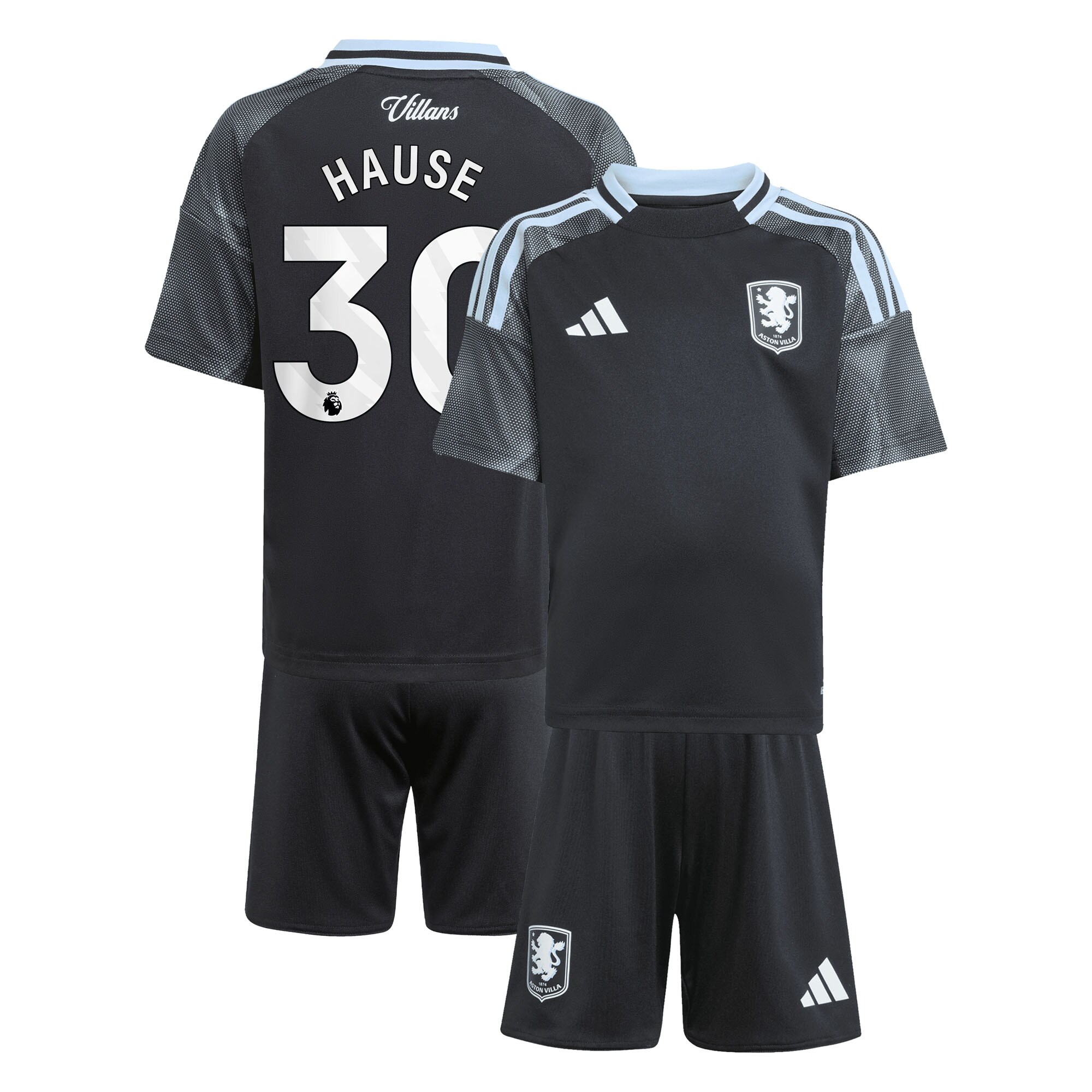 aston villa adidas away mini kit 2025-26 with hause 30 printing Collection | Aston Villa Jerseys for True Fans
