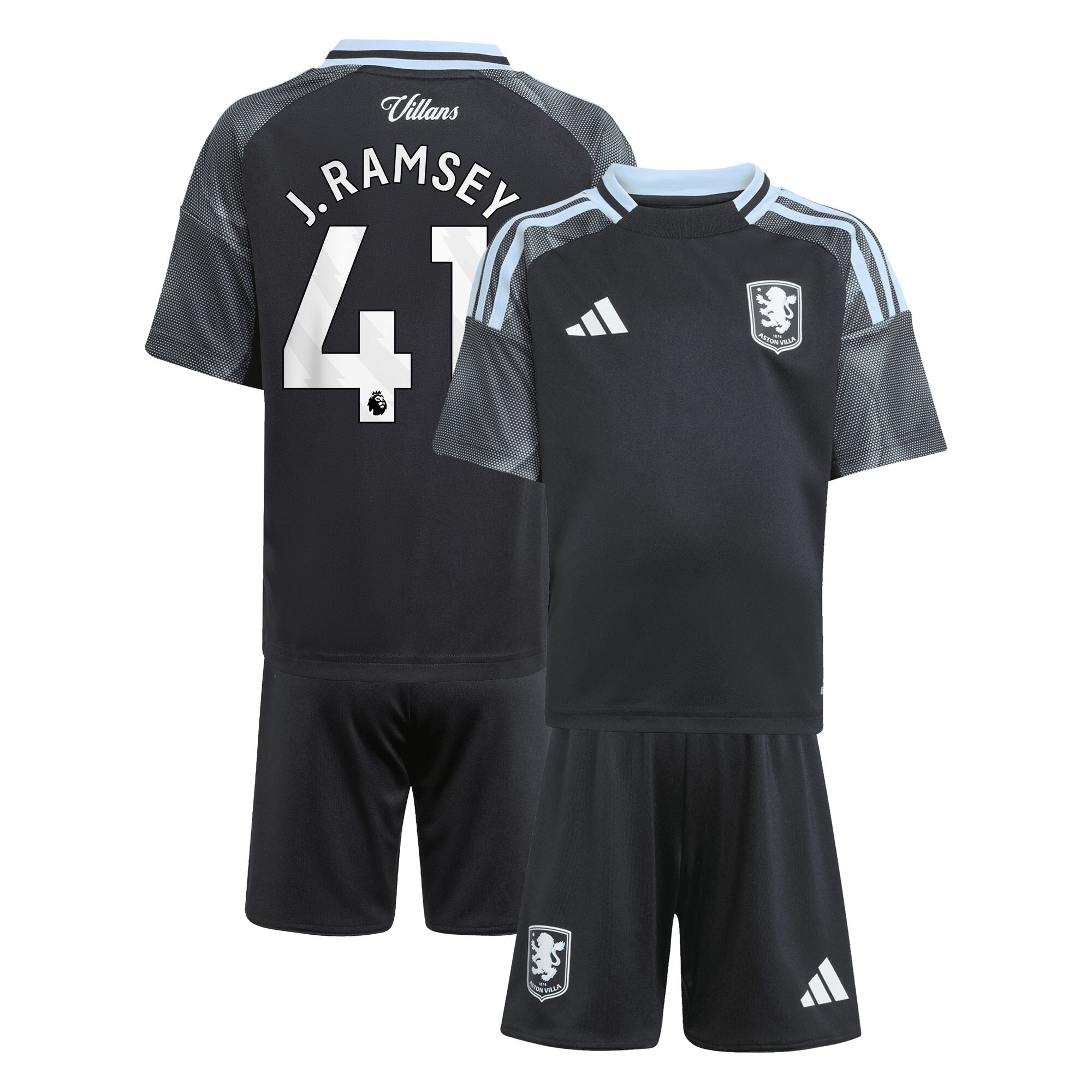 aston villa adidas away mini kit 2025-26 with j. ramsey 41 printing Collection | Aston Villa Jerseys for True Fans