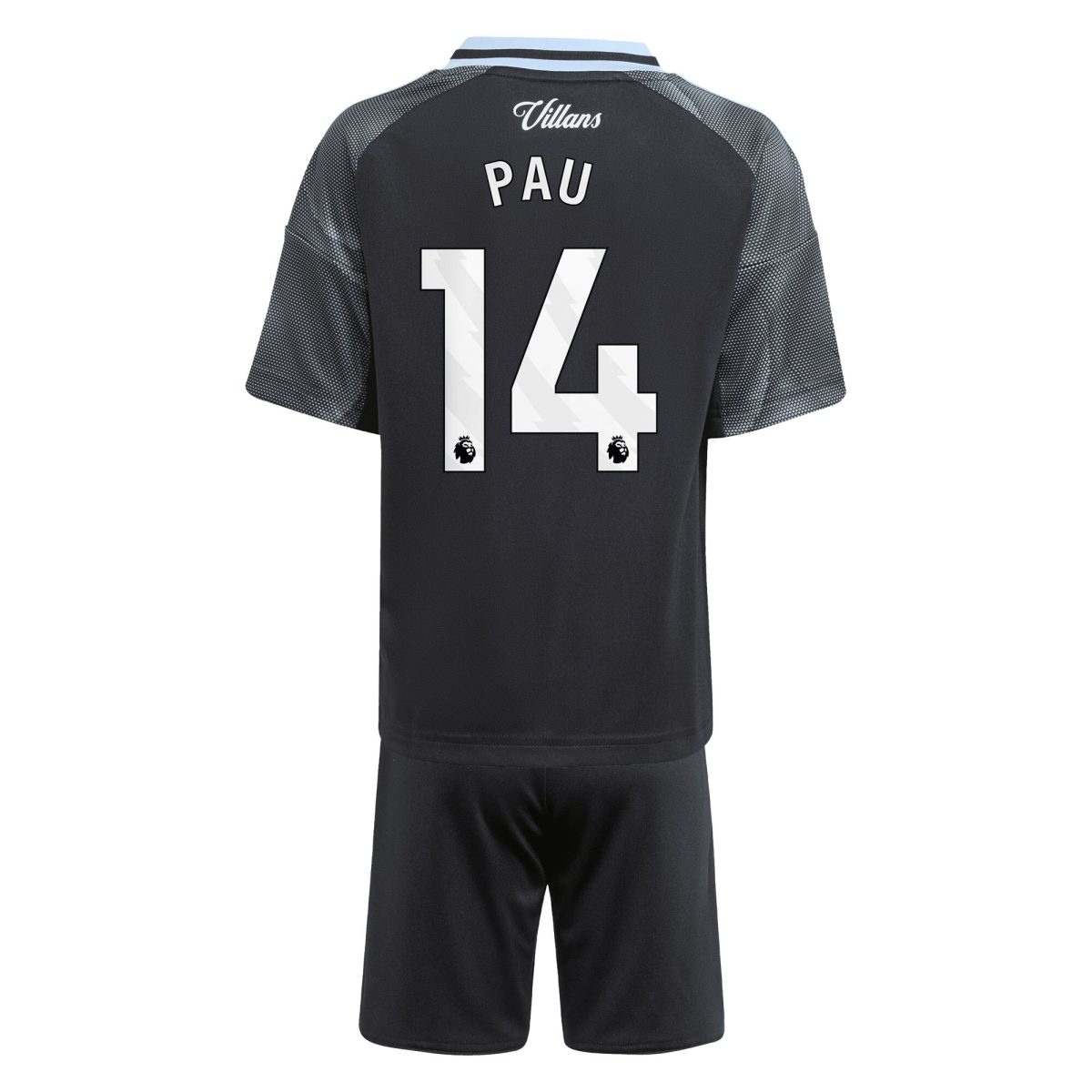 aston villa adidas away mini kit 2025-26 with pau 14 printing Collection | Aston Villa Jerseys for True Fans