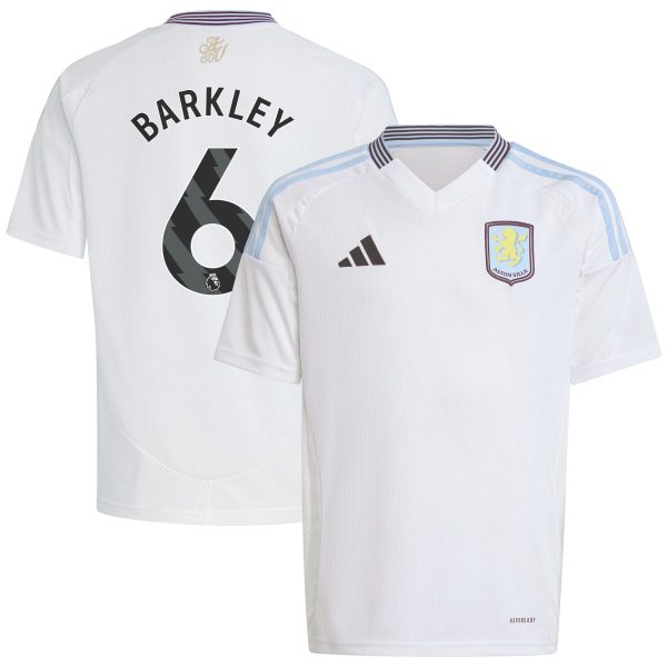 aston villa adidas away shirt 2024-25 – kids with barkley 6 printing Collection | Aston Villa Jerseys for True Fans