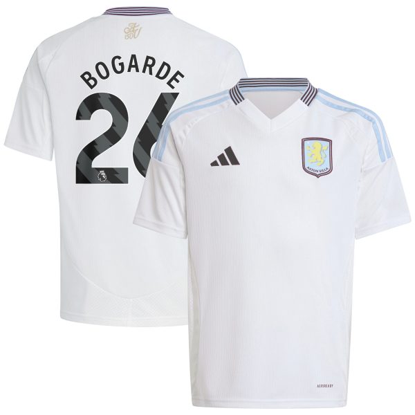 aston villa adidas away shirt 2024-25 – kids with bogarde 26 printing Collection | Aston Villa Jerseys for True Fans