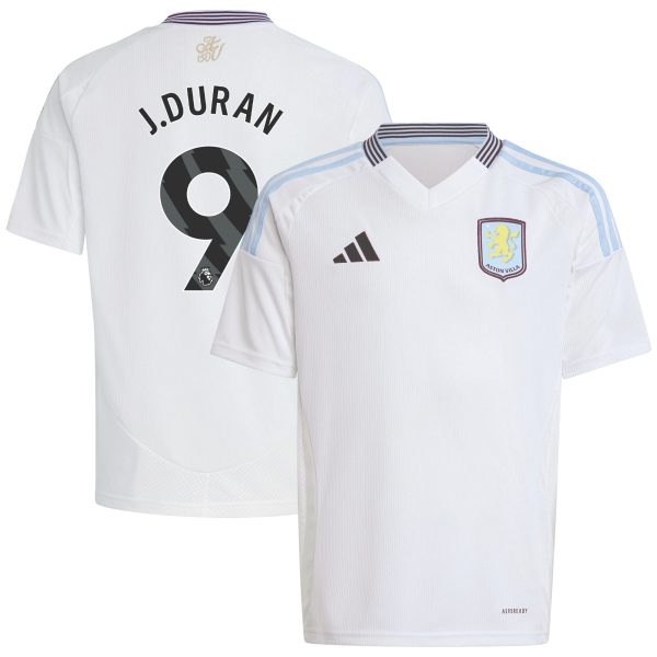 aston villa adidas away shirt 2024-25 – kids with j.duran 9 printing Collection | Aston Villa Jerseys for True Fans