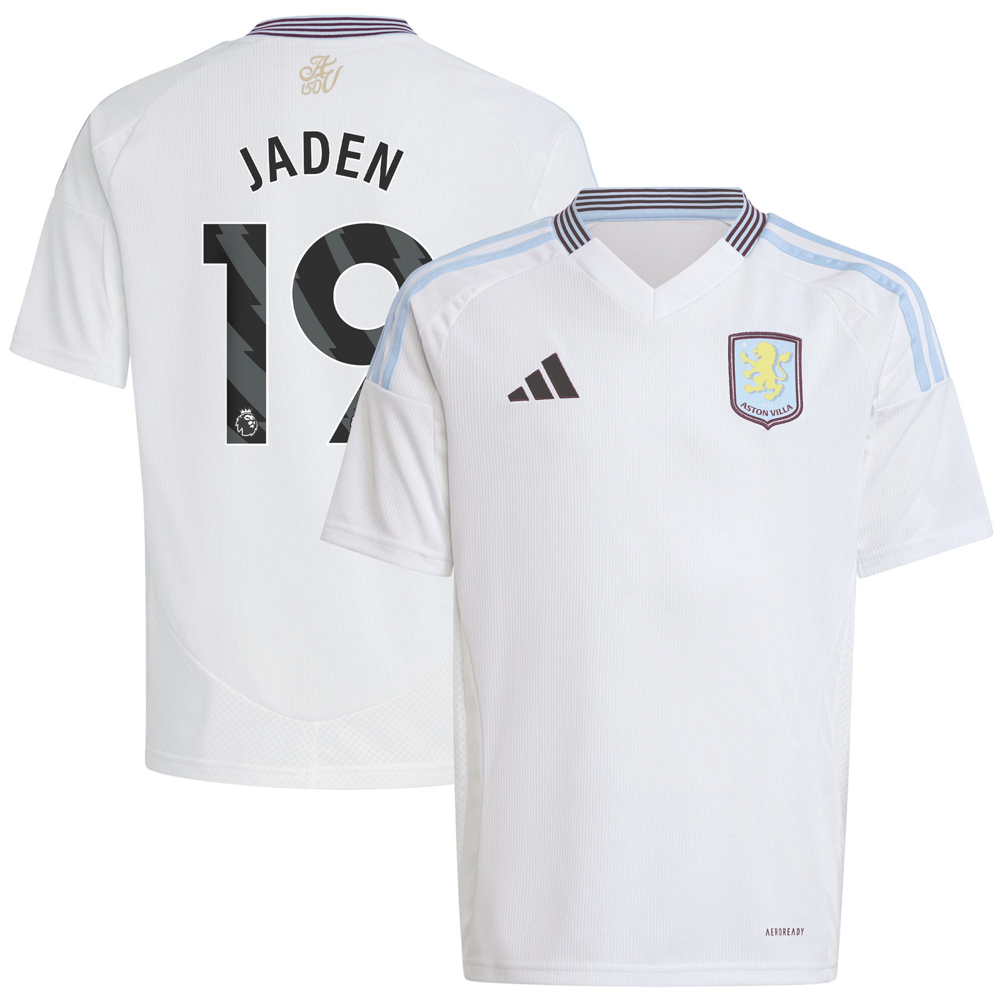 aston villa adidas away shirt 2024-25 – kids with jaden 19 printing Collection | Aston Villa Jerseys for True Fans