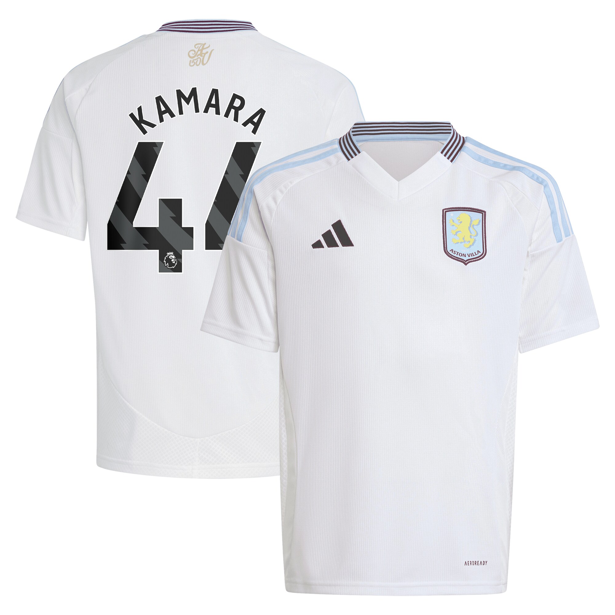 aston villa adidas away shirt 2024-25 – kids with kamara 44 printing Collection | Aston Villa Jerseys for True Fans