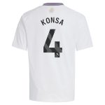 aston villa adidas away shirt 2024-25 – kids with konsa 4 printing Collection | Aston Villa Jerseys for True Fans