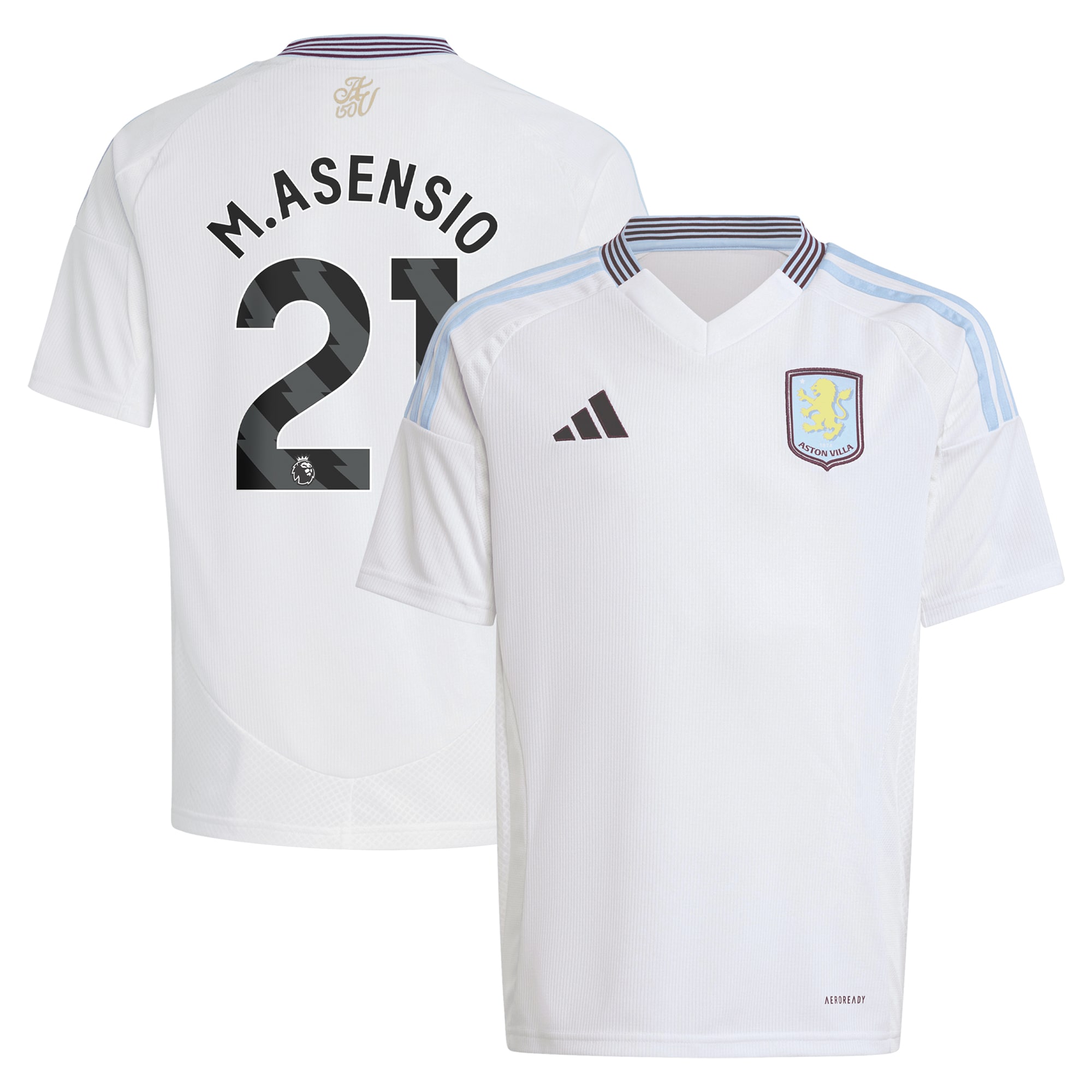 aston villa adidas away shirt 2024-25 – kids with m.asensio 21 printing Collection | Aston Villa Jerseys for True Fans