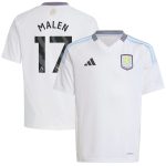 aston villa adidas away shirt 2024-25 – kids with malen 17 printing Collection | Aston Villa Jerseys for True Fans