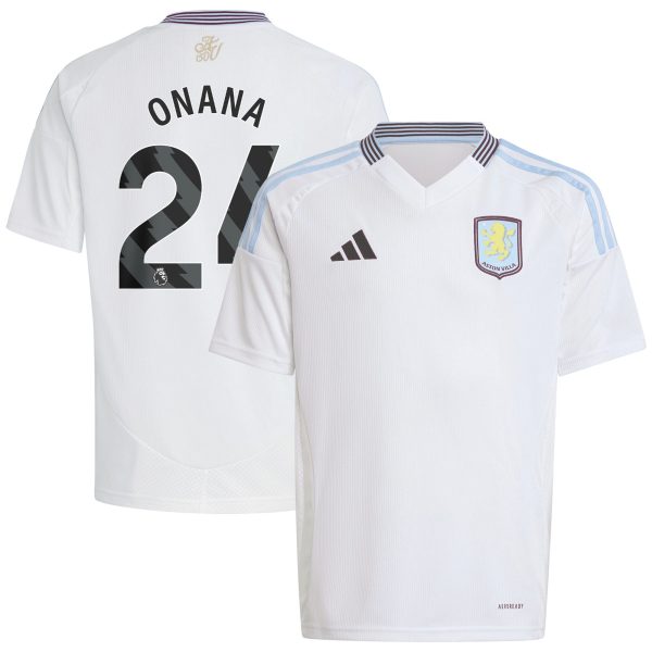 aston villa adidas away shirt 2024-25 – kids with onana 24 printing Collection | Aston Villa Jerseys for True Fans