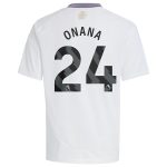 aston villa adidas away shirt 2024-25 – kids with onana 24 printing Collection | Aston Villa Jerseys for True Fans