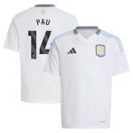 aston villa adidas away shirt 2024-25 – kids with pau 14 printing Collection | Aston Villa Jerseys for True Fans