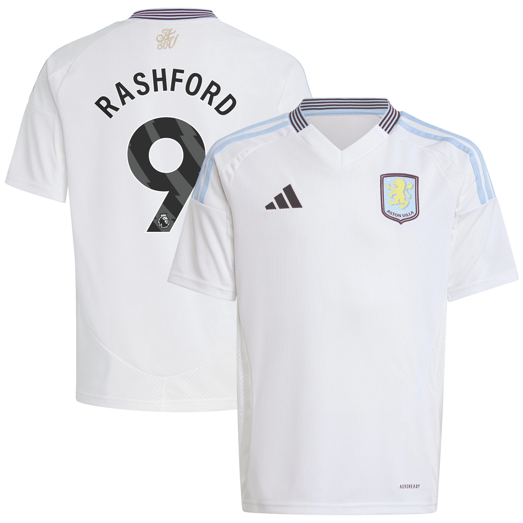 aston villa adidas away shirt 2024-25 – kids with rashford 9 printing Collection | Aston Villa Jerseys for True Fans