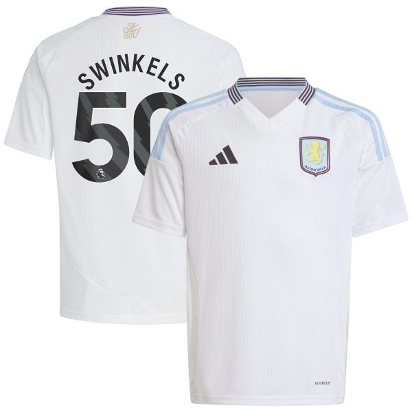 aston villa adidas away shirt 2024-25 – kids with swinkels 50 printing Collection | Aston Villa Jerseys for True Fans