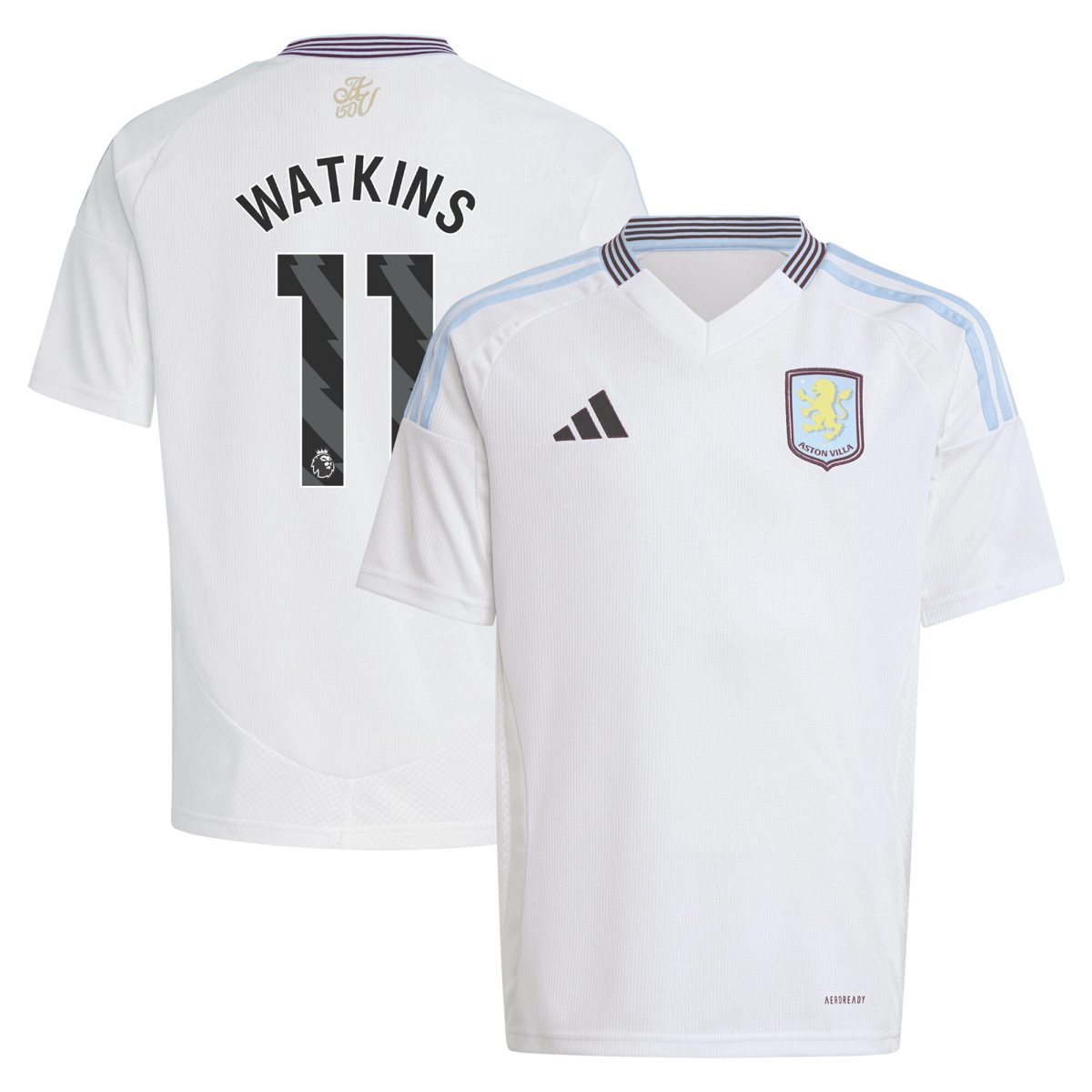 aston villa adidas away shirt 2024-25 – kids with watkins 11 printing Collection | Aston Villa Jerseys for True Fans