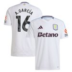 aston villa adidas away shirt 2024-25 with a.garcía 16 printing Collection | Aston Villa Jerseys for True Fans