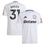 aston villa adidas away shirt 2024-25 with bailey 31 printing Collection | Aston Villa Jerseys for True Fans