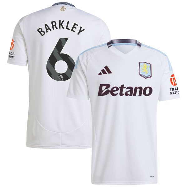 aston villa adidas away shirt 2024-25 with barkley 6 printing Collection | Aston Villa Jerseys for True Fans