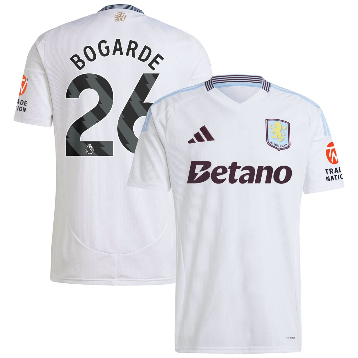 aston villa adidas away shirt 2024-25 with bogarde 26 printing Collection | Aston Villa Jerseys for True Fans