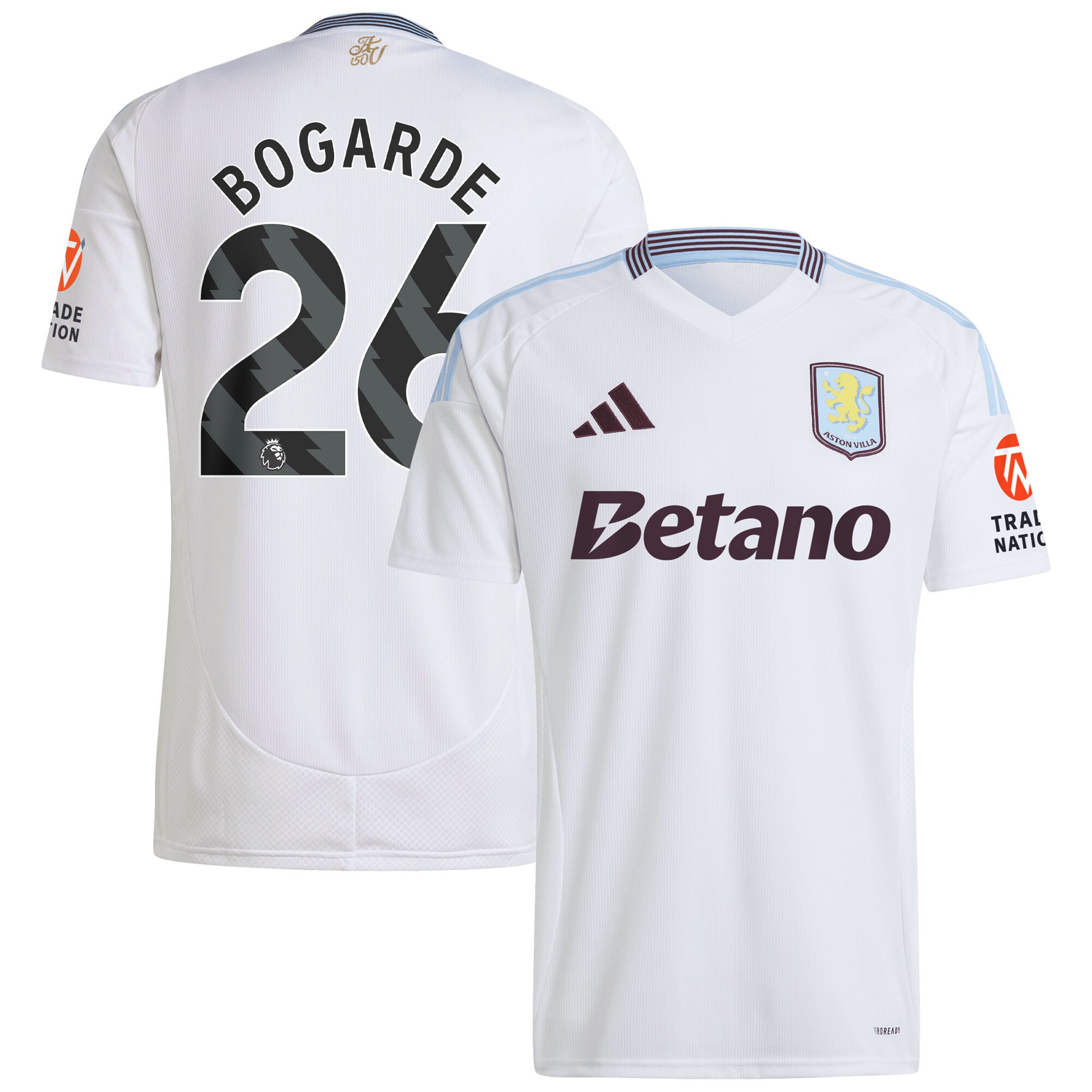 aston villa adidas away shirt 2024-25 with bogarde 26 printing Collection | Aston Villa Jerseys for True Fans