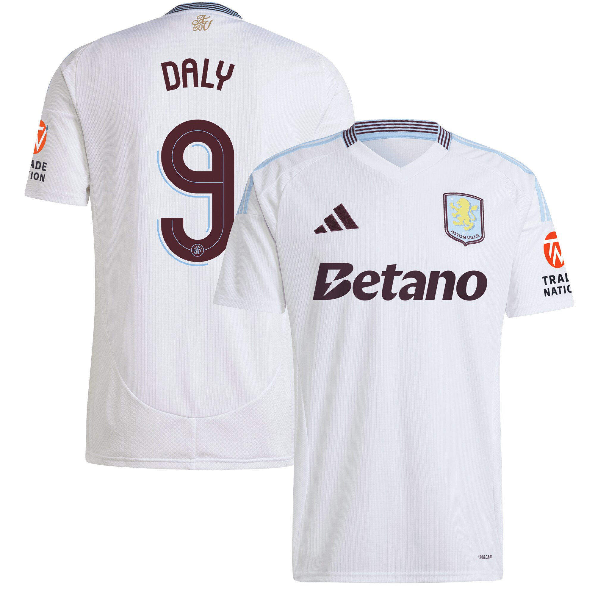 aston villa adidas away shirt 2024-25 with daly 9 cup printing Collection | Aston Villa Jerseys for True Fans