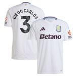 aston villa adidas away shirt 2024-25 with diego carlos 3 printing Collection | Aston Villa Jerseys for True Fans