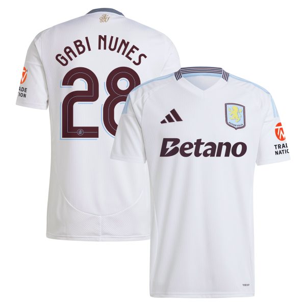 aston villa adidas away shirt 2024-25 with gabi nunes 28 cup printing Collection | Aston Villa Jerseys for True Fans