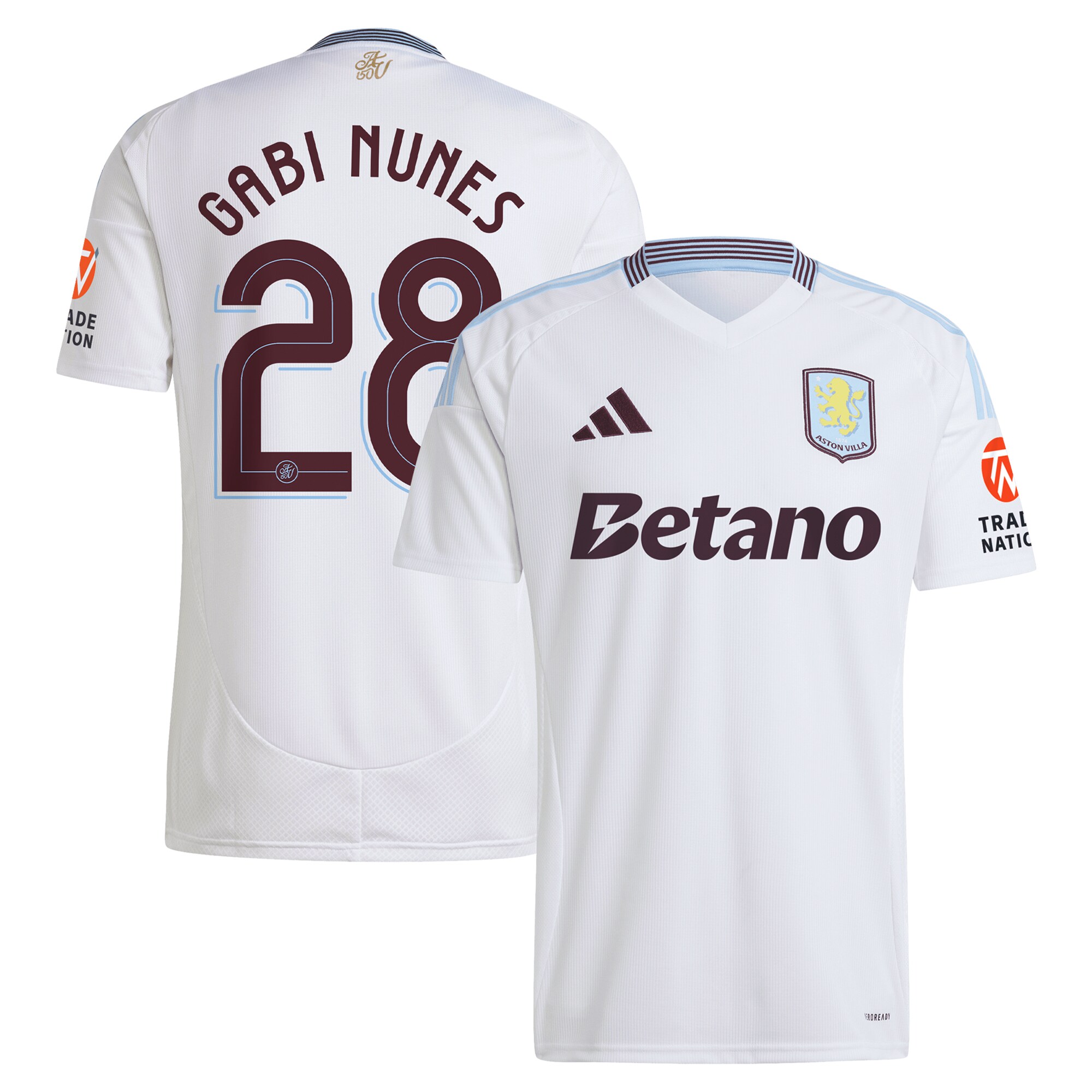 aston villa adidas away shirt 2024-25 with gabi nunes 28 cup printing Collection | Aston Villa Jerseys for True Fans