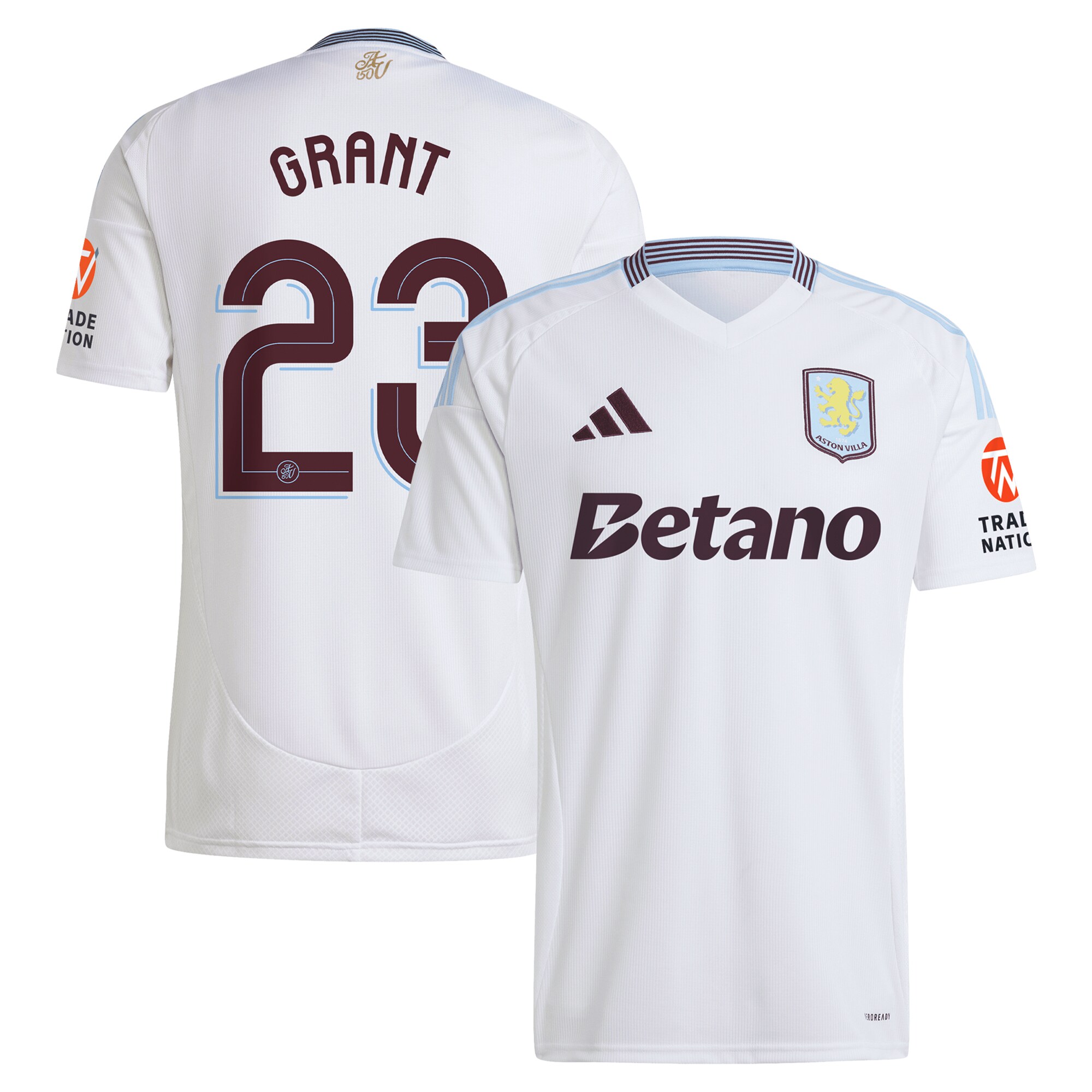 aston villa adidas away shirt 2024-25 with grant 23 cup printing Collection | Aston Villa Jerseys for True Fans