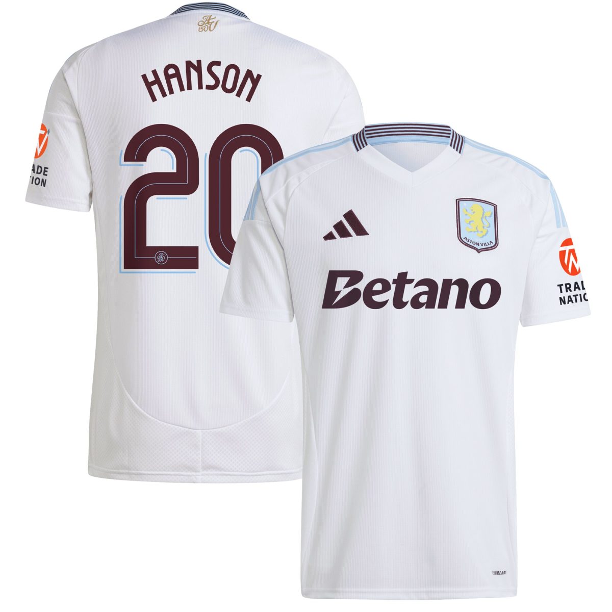 aston villa adidas away shirt 2024-25 with hanson 20 cup printing Collection | Aston Villa Jerseys for True Fans