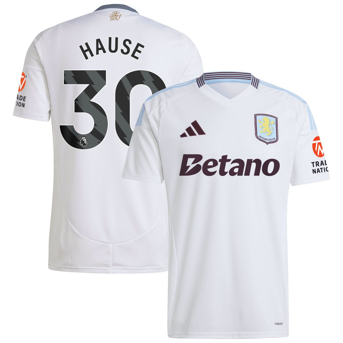 aston villa adidas away shirt 2024-25 with hause 30 printing Collection | Aston Villa Jerseys for True Fans