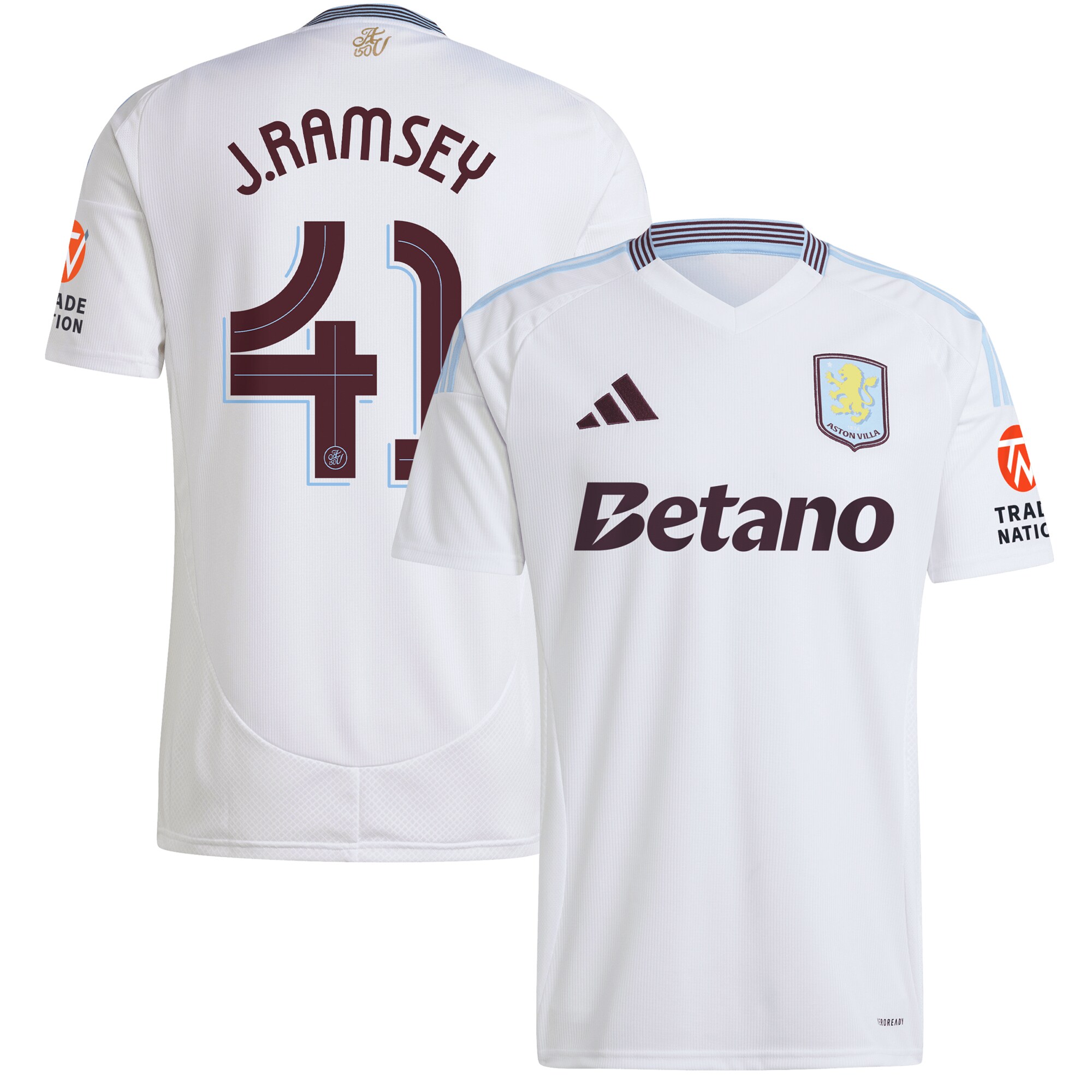 aston villa adidas away shirt 2024-25 with j. ramsey 41 cup printing Collection | Aston Villa Jerseys for True Fans