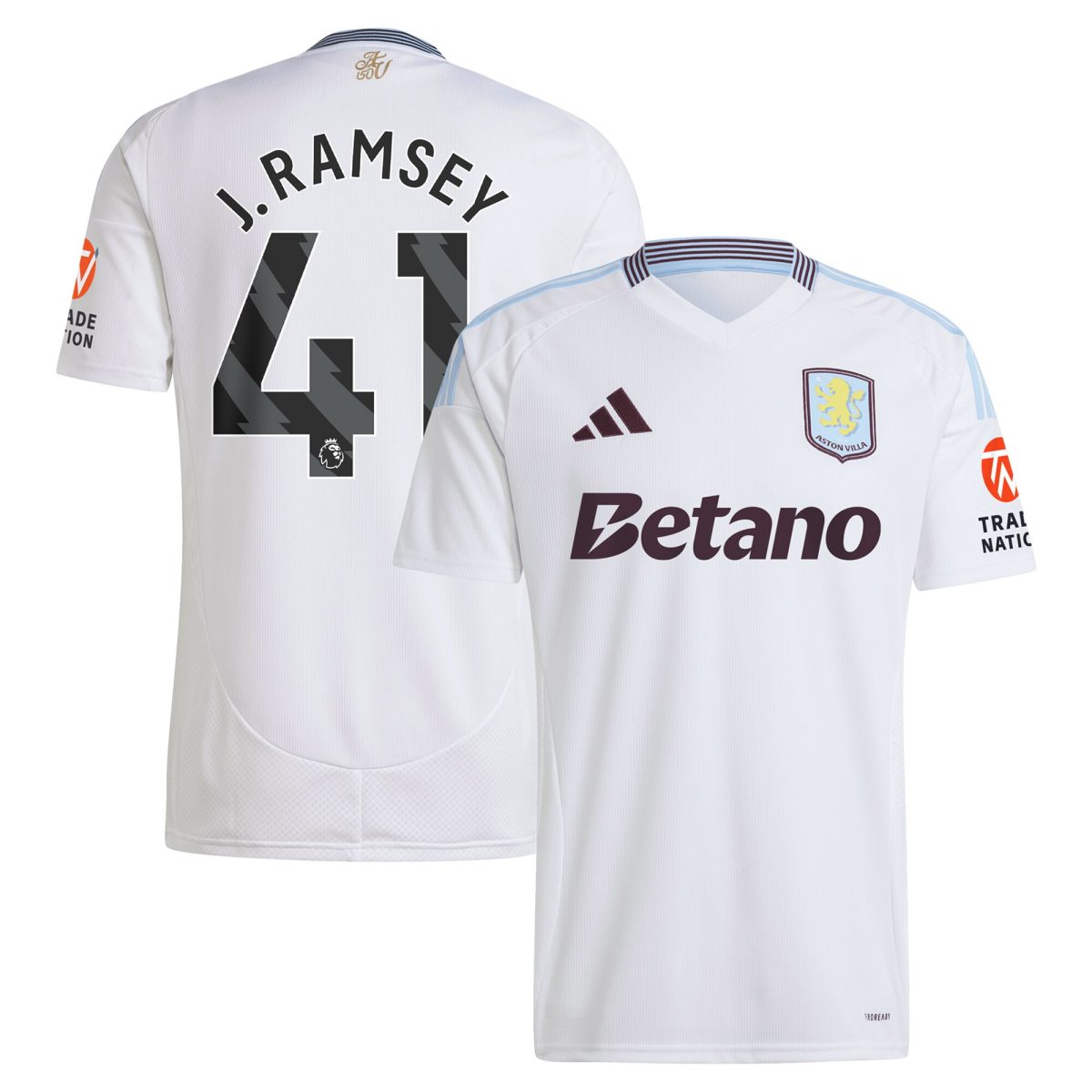 aston villa adidas away shirt 2024-25 with j. ramsey 41 printing Collection | Aston Villa Jerseys for True Fans