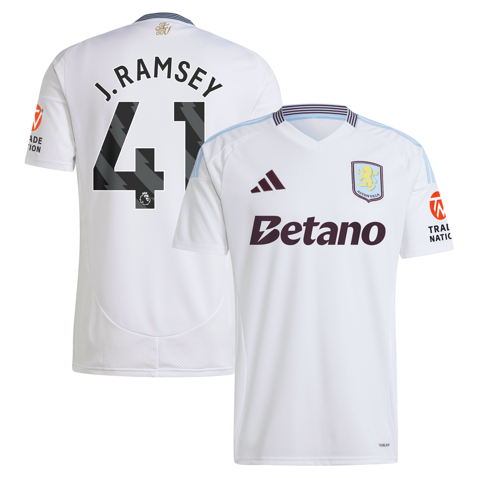 aston villa adidas away shirt 2024-25 with j. ramsey 41 printing Collection | Aston Villa Jerseys for True Fans