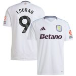 aston villa adidas away shirt 2024-25 with j.duran 9 printing Collection | Aston Villa Jerseys for True Fans