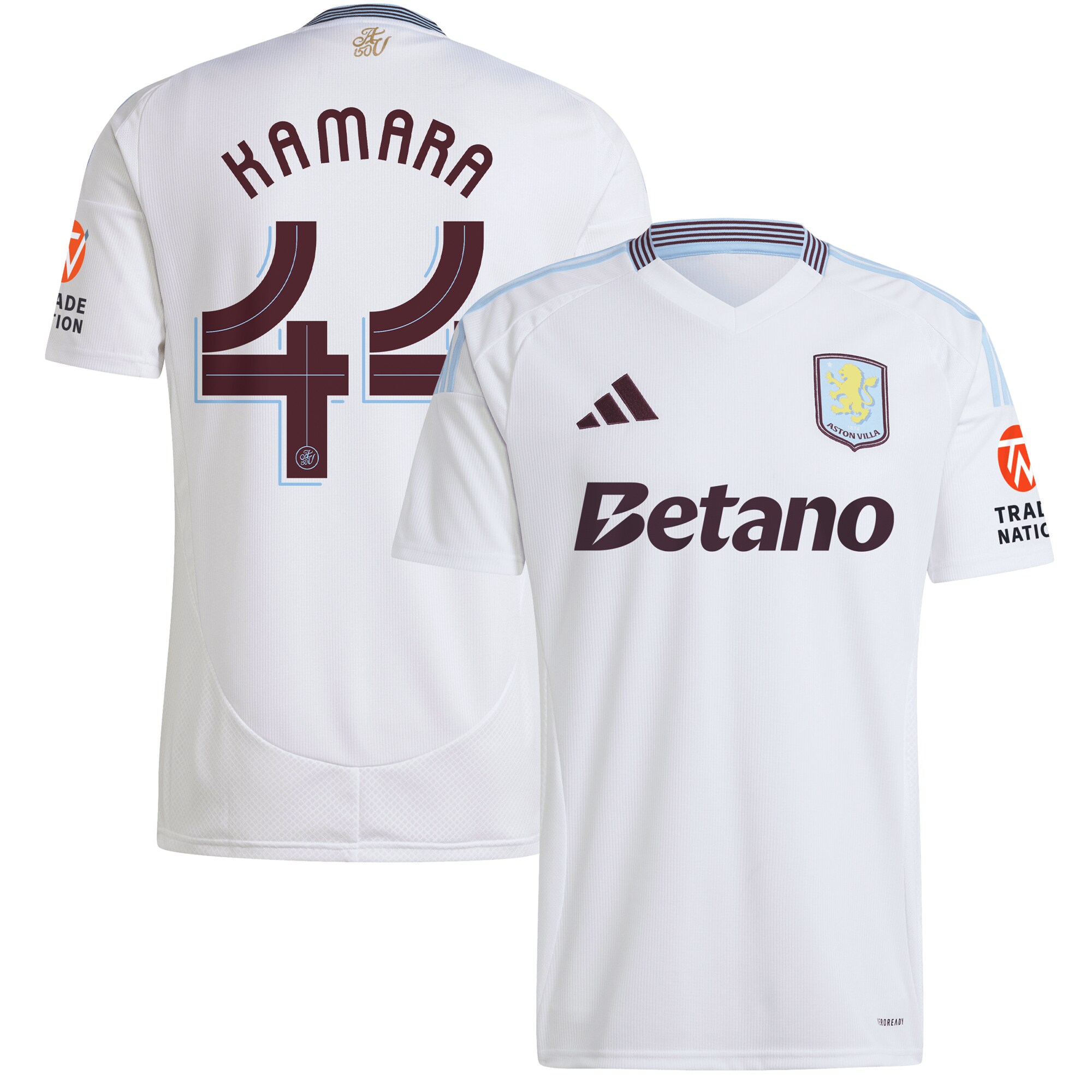 aston villa adidas away shirt 2024-25 with kamara 44 cup printing Collection | Aston Villa Jerseys for True Fans