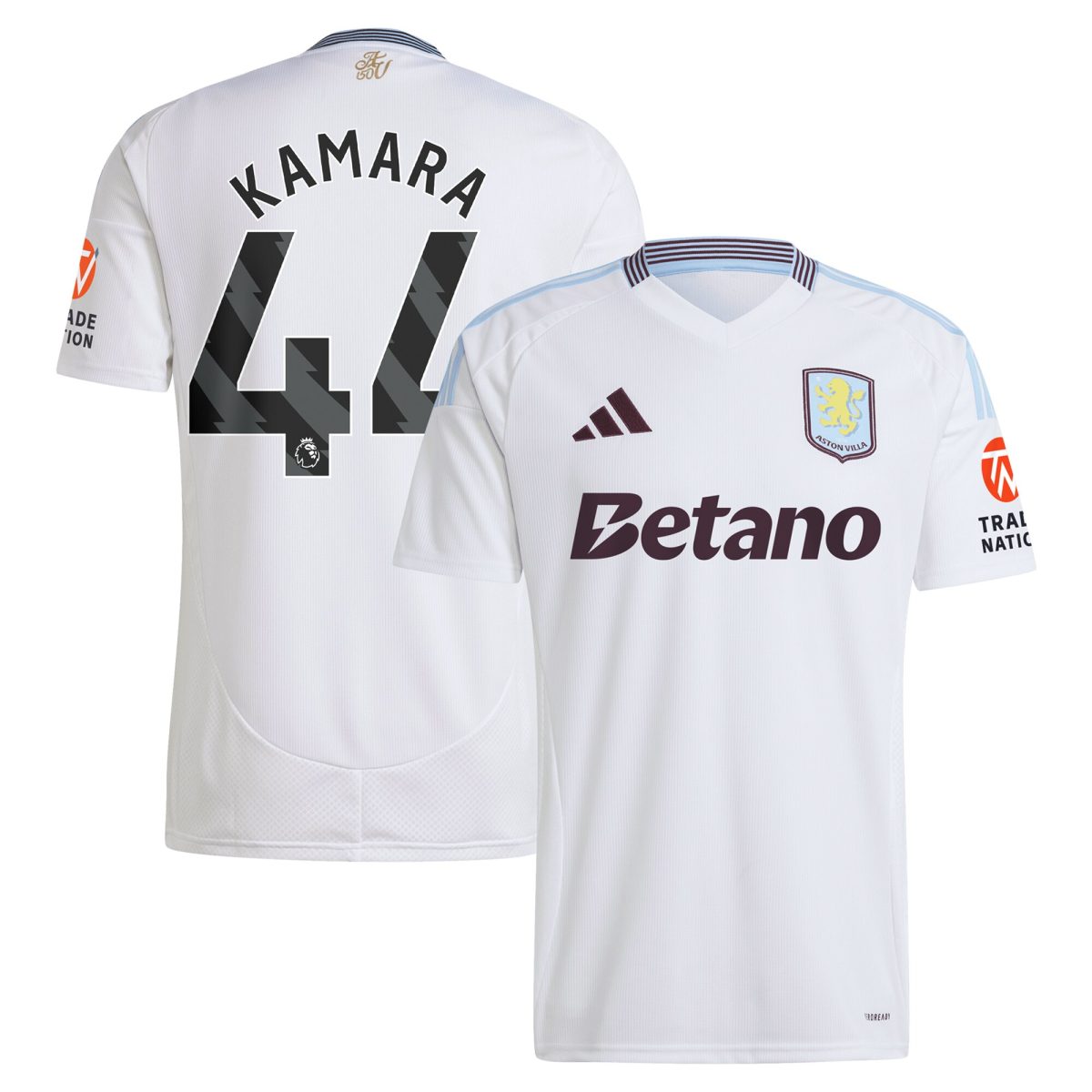 aston villa adidas away shirt 2024-25 with kamara 44 printing Collection | Aston Villa Jerseys for True Fans