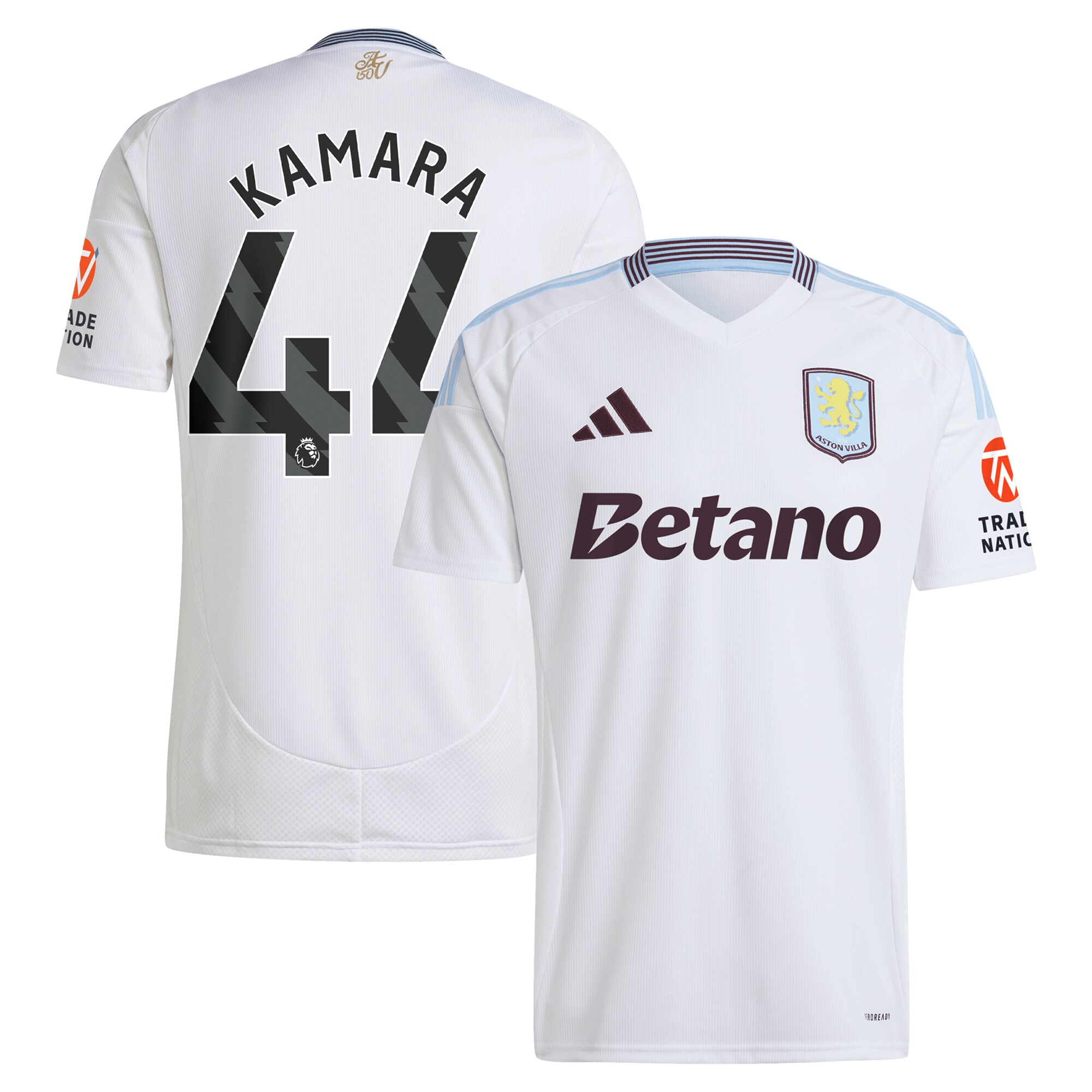 aston villa adidas away shirt 2024-25 with kamara 44 printing Collection | Aston Villa Jerseys for True Fans