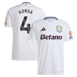aston villa adidas away shirt 2024-25 with konsa 4 printing Collection | Aston Villa Jerseys for True Fans