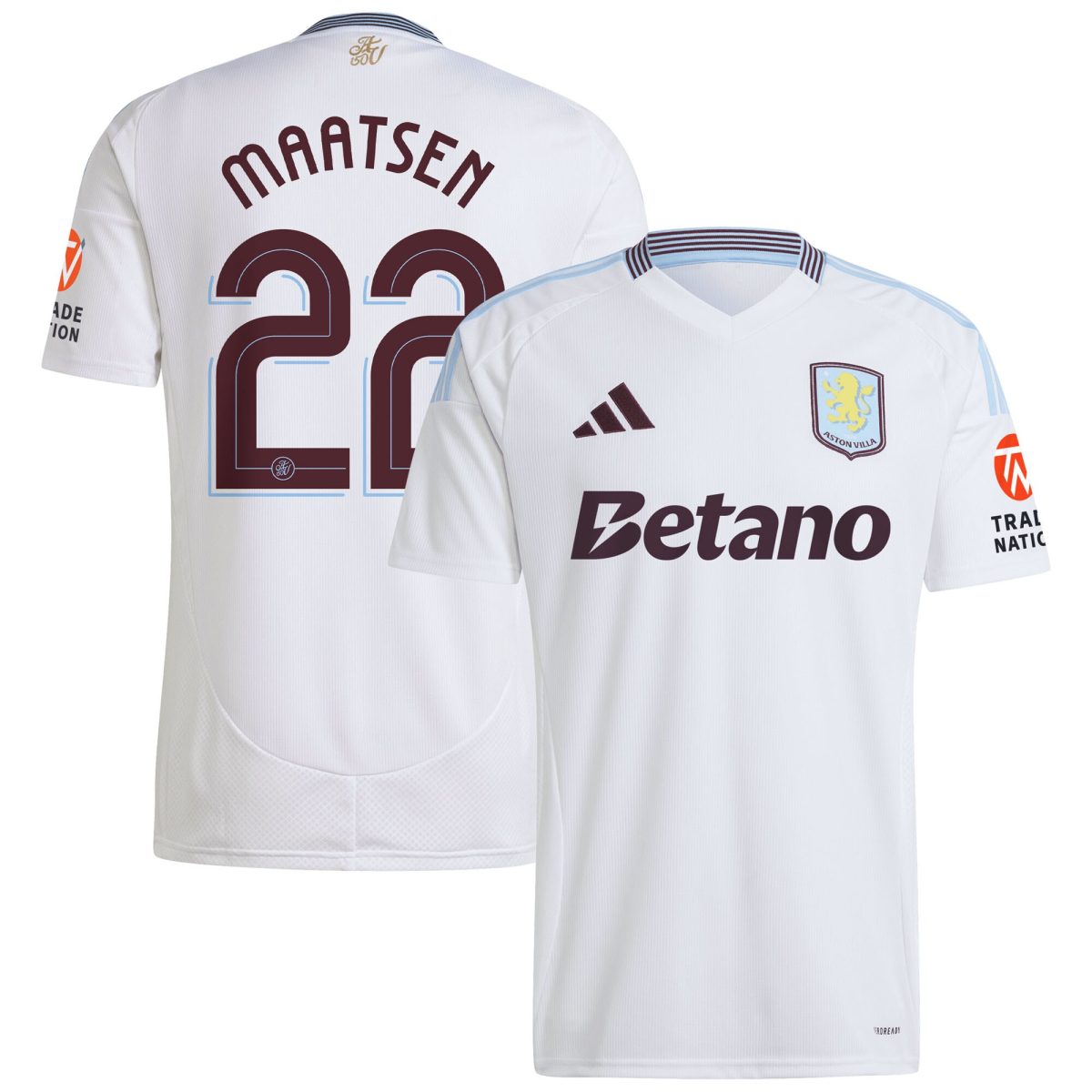 aston villa adidas away shirt 2024-25 with maatsen 22 cup printing Collection | Aston Villa Jerseys for True Fans
