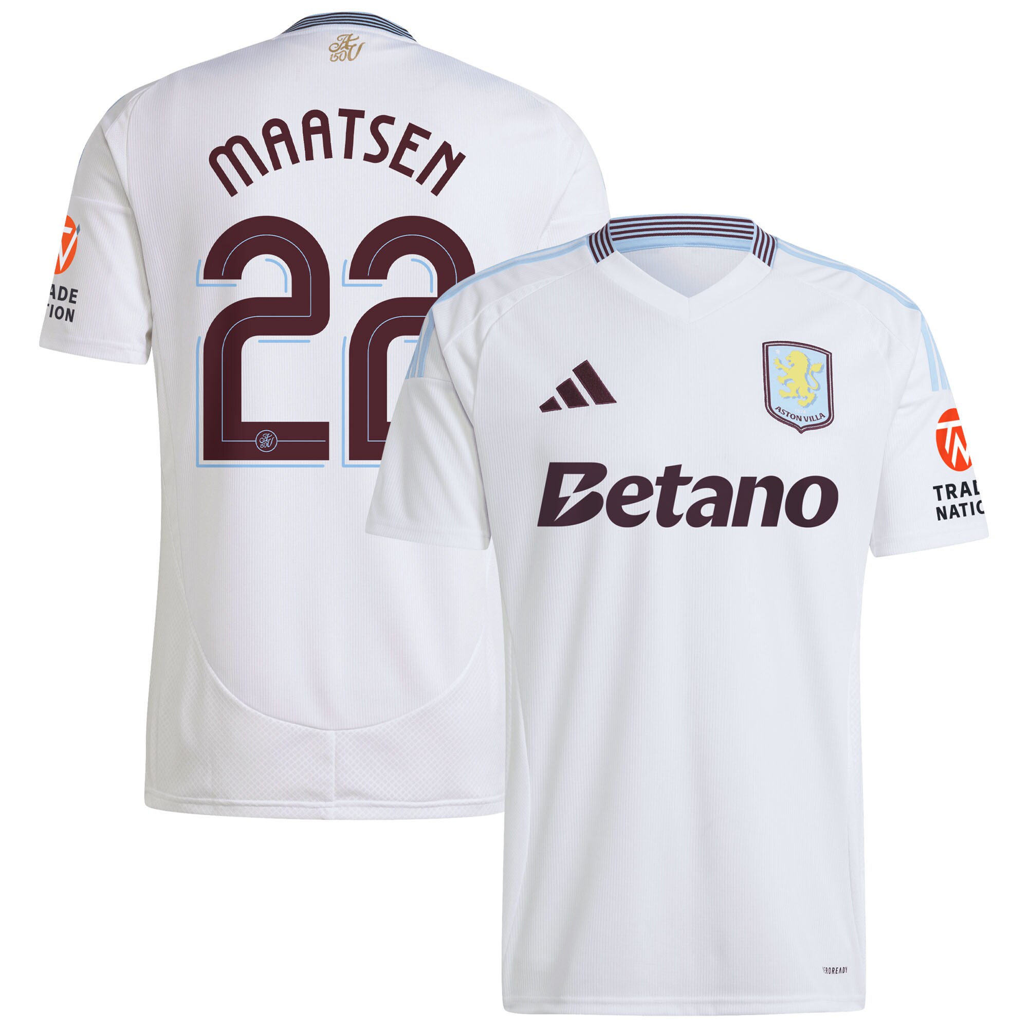 aston villa adidas away shirt 2024-25 with maatsen 22 cup printing Collection | Aston Villa Jerseys for True Fans