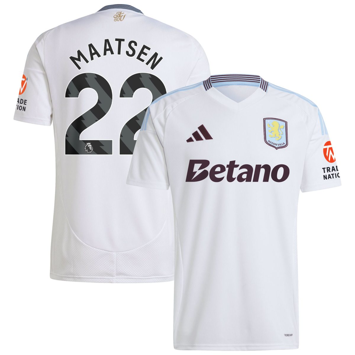 aston villa adidas away shirt 2024-25 with maatsen 22 printing Collection | Aston Villa Jerseys for True Fans