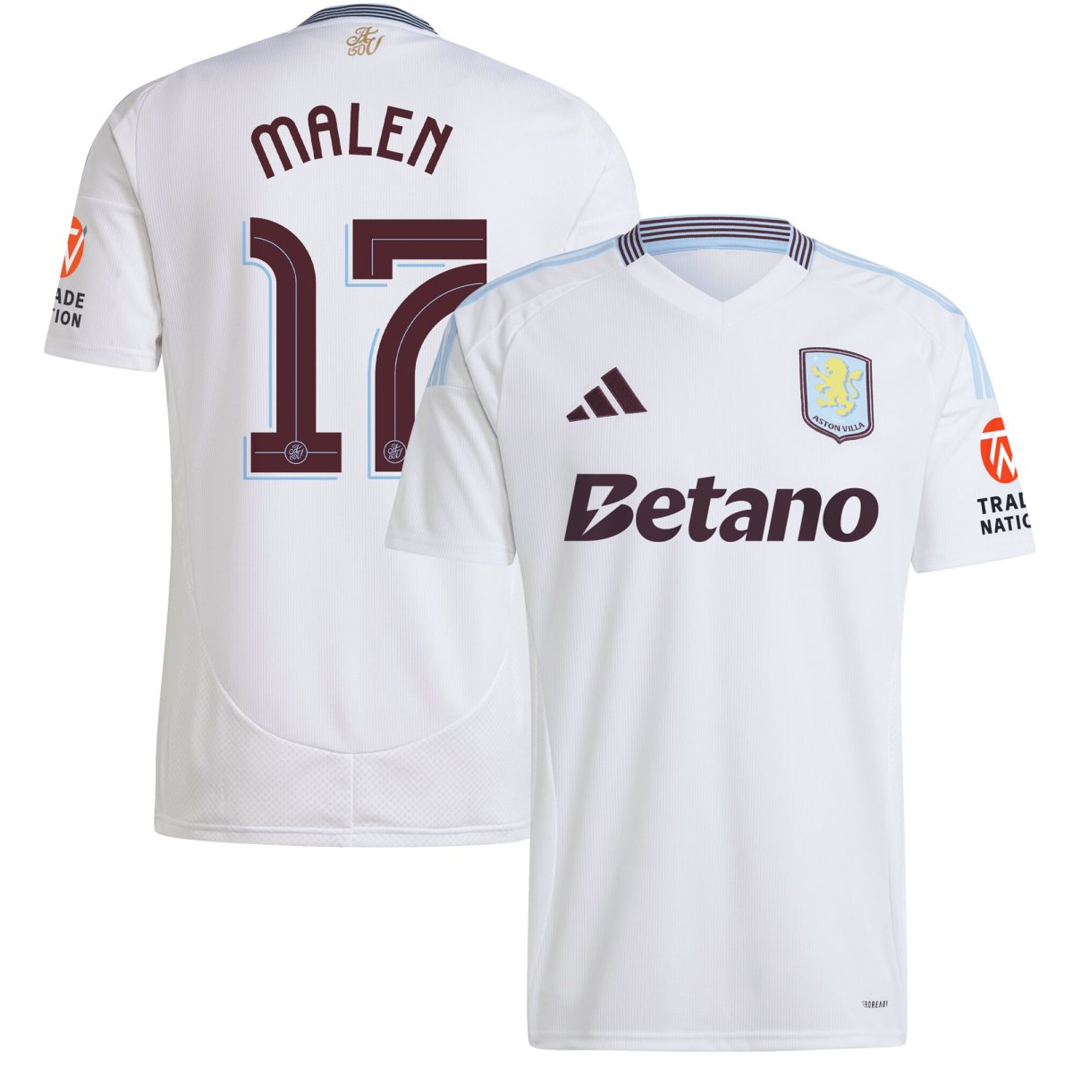 aston villa adidas away shirt 2024-25 with malen 17 cup printing Collection | Aston Villa Jerseys for True Fans