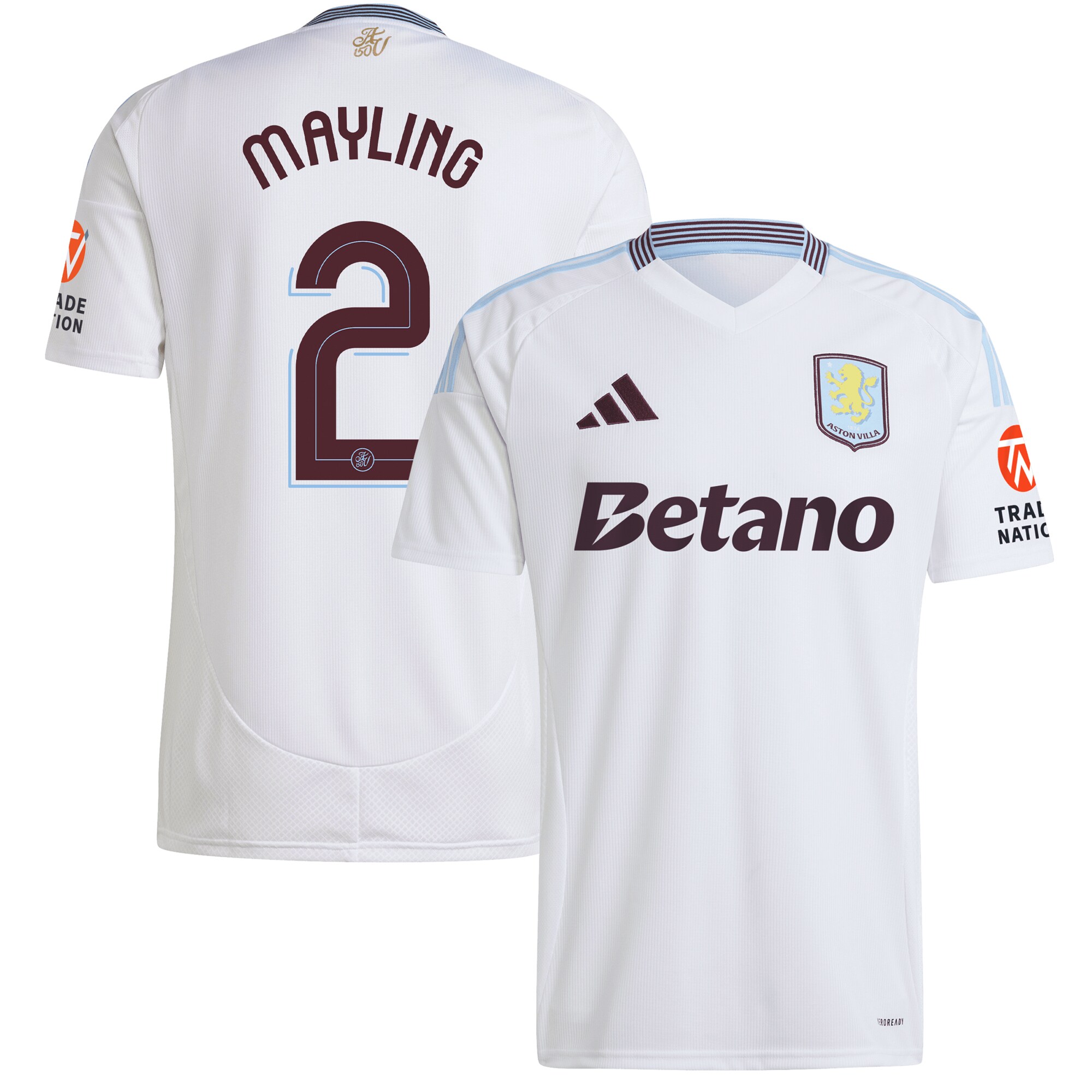 aston villa adidas away shirt 2024-25 with mayling 2 cup printing Collection | Aston Villa Jerseys for True Fans